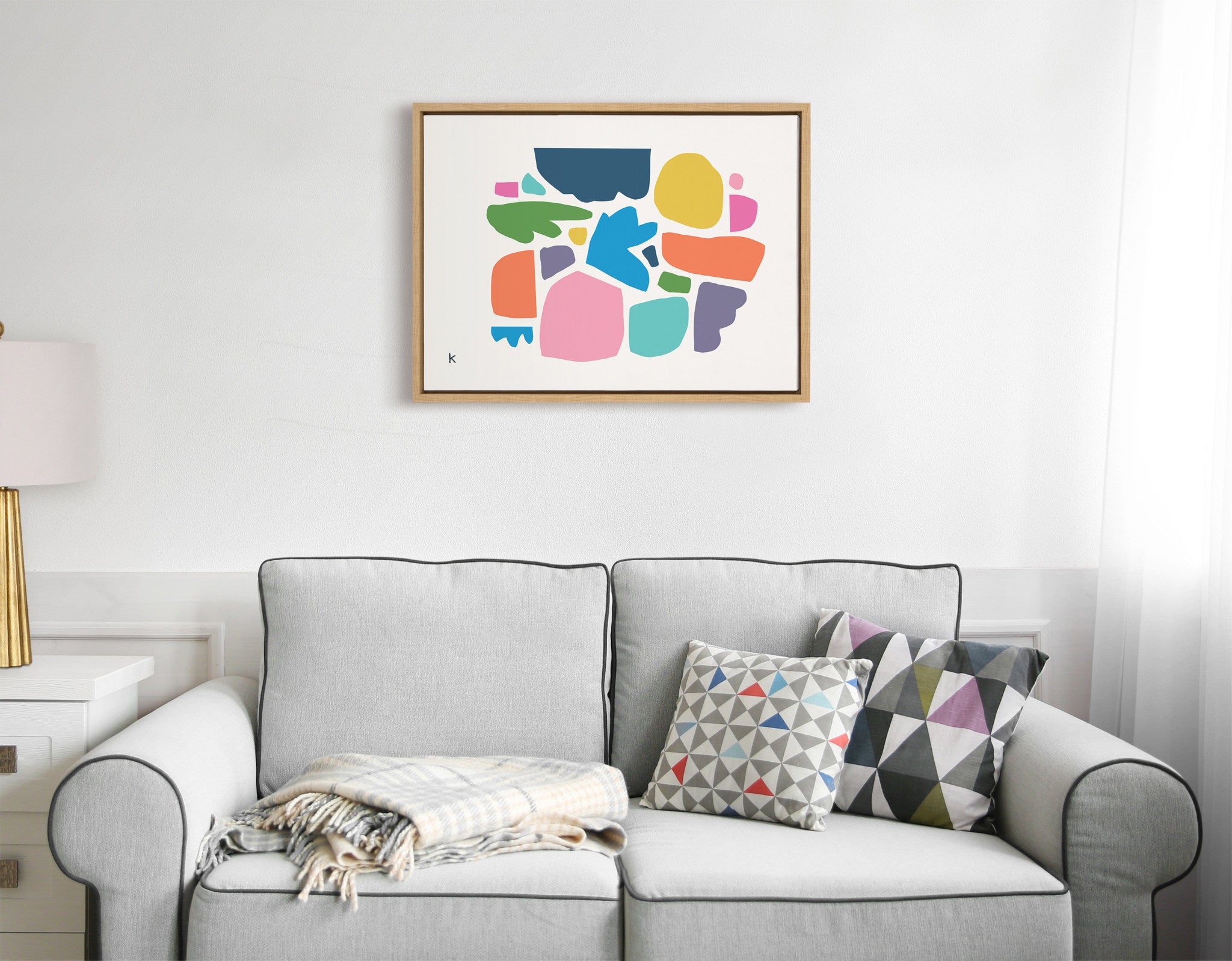 Sylvie Summer Love Songs Framed Canvas by Kelly Knaga