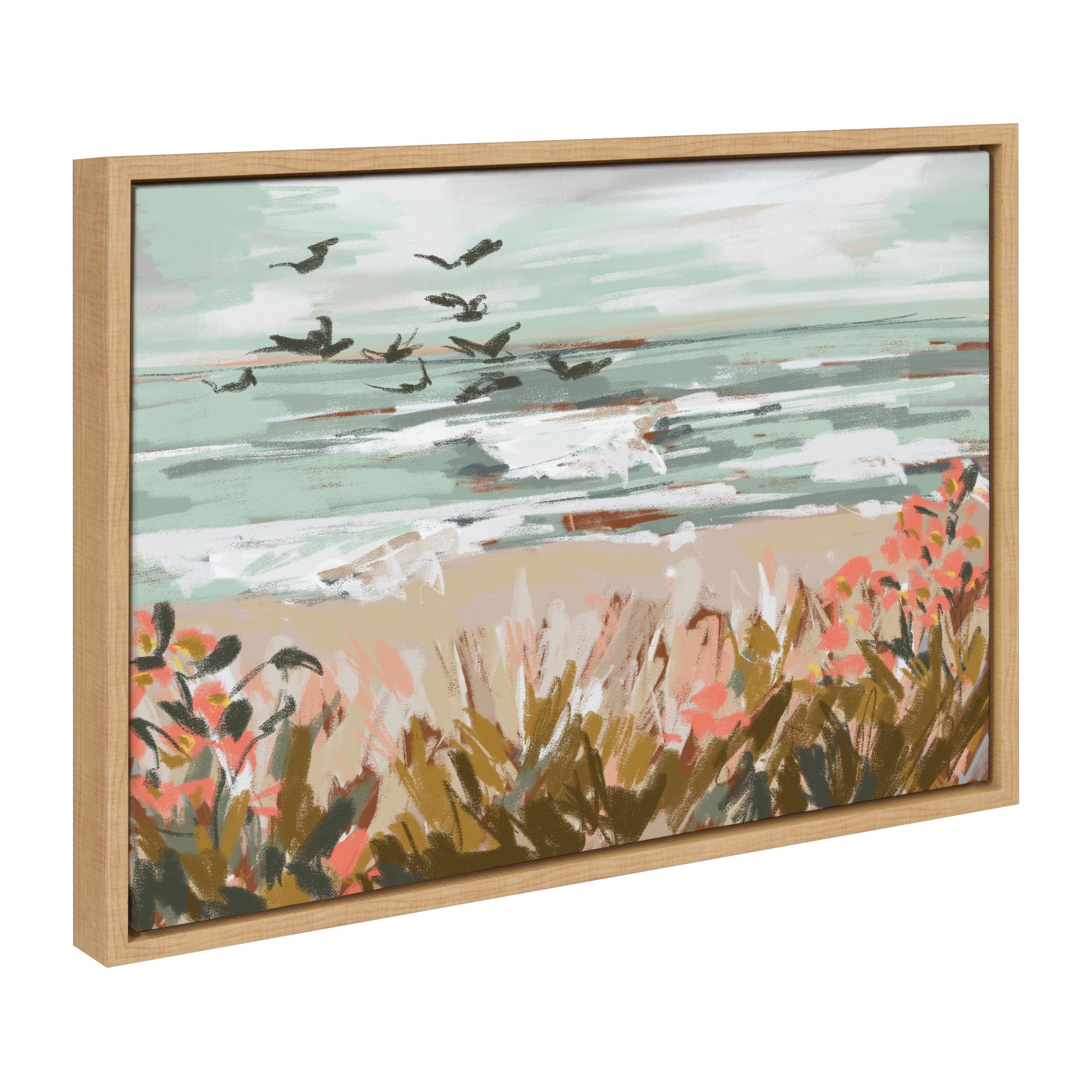 Sylvie Landscape 09 Beach Framed Canvas by Annie Quigley