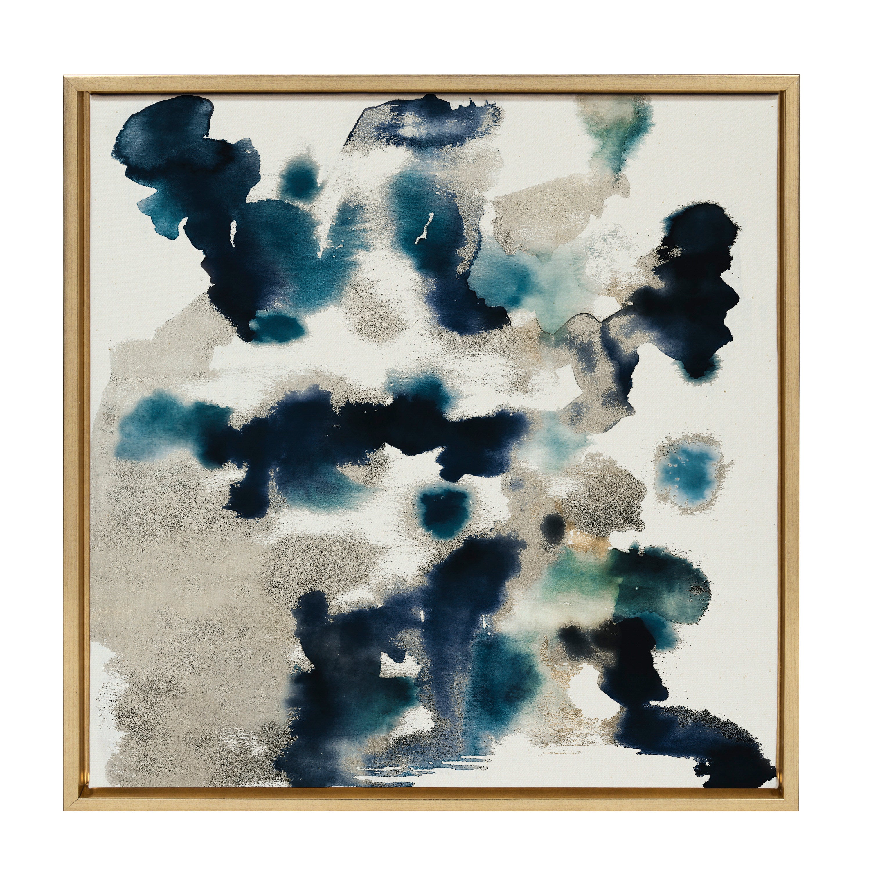 Sylvie Gilded Watercolor Framed Canvas by Amy Lighthall