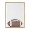 Sylvie Color Football Portrait Framed Canvas, Natural 18x24