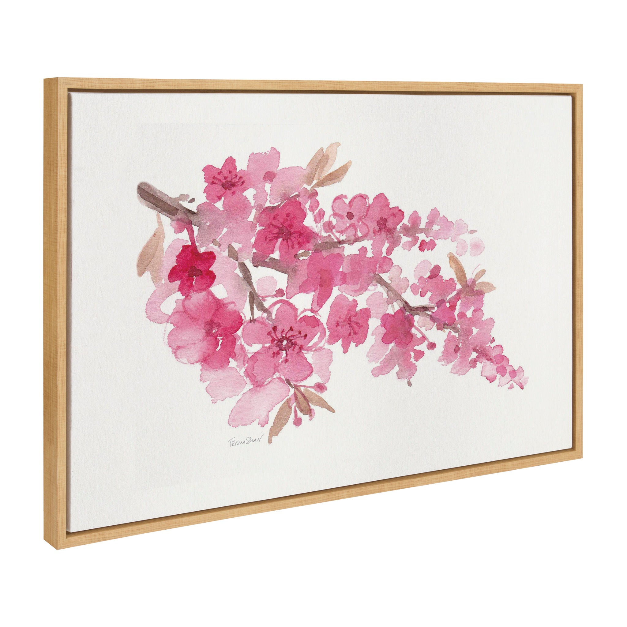 Sylvie Cherry Blossom Framed Canvas by Patricia Shaw