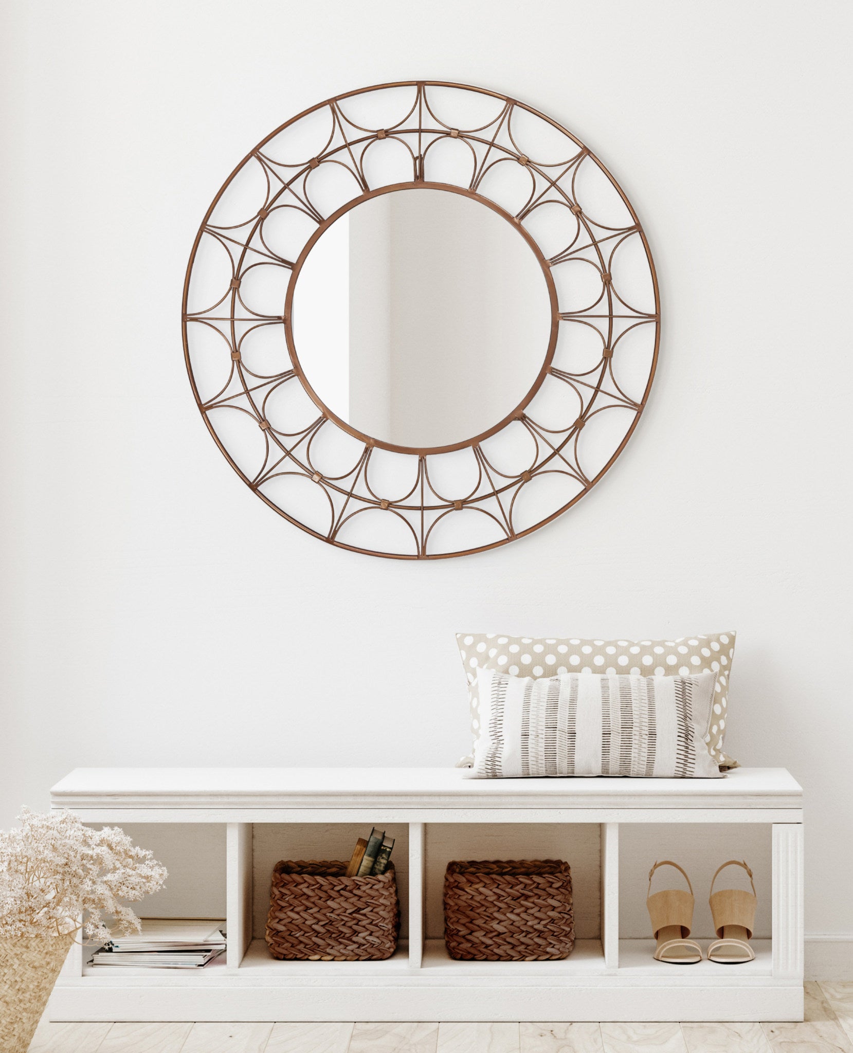 Avoca Decorative Round Mirror