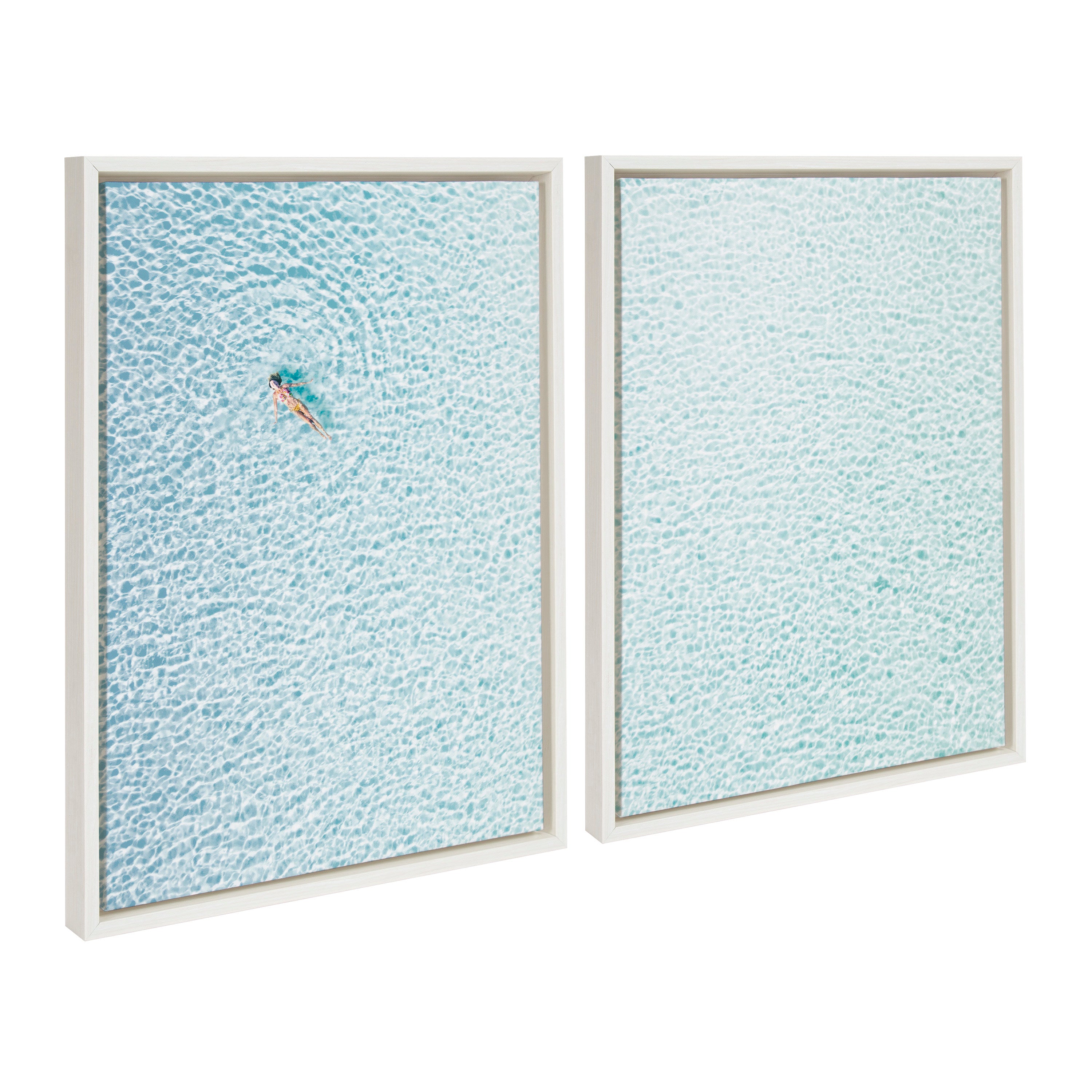 Sylvie Woman Floating I and II Framed Canvas by Amy Peterson Art Studio