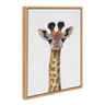 Sylvie Baby Giraffe  Color Illustration Framed Canvas by Simon Te of Tai Prints