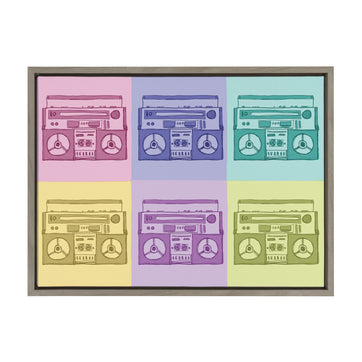 Sylvie Boom Framed Canvas by Border Bloom