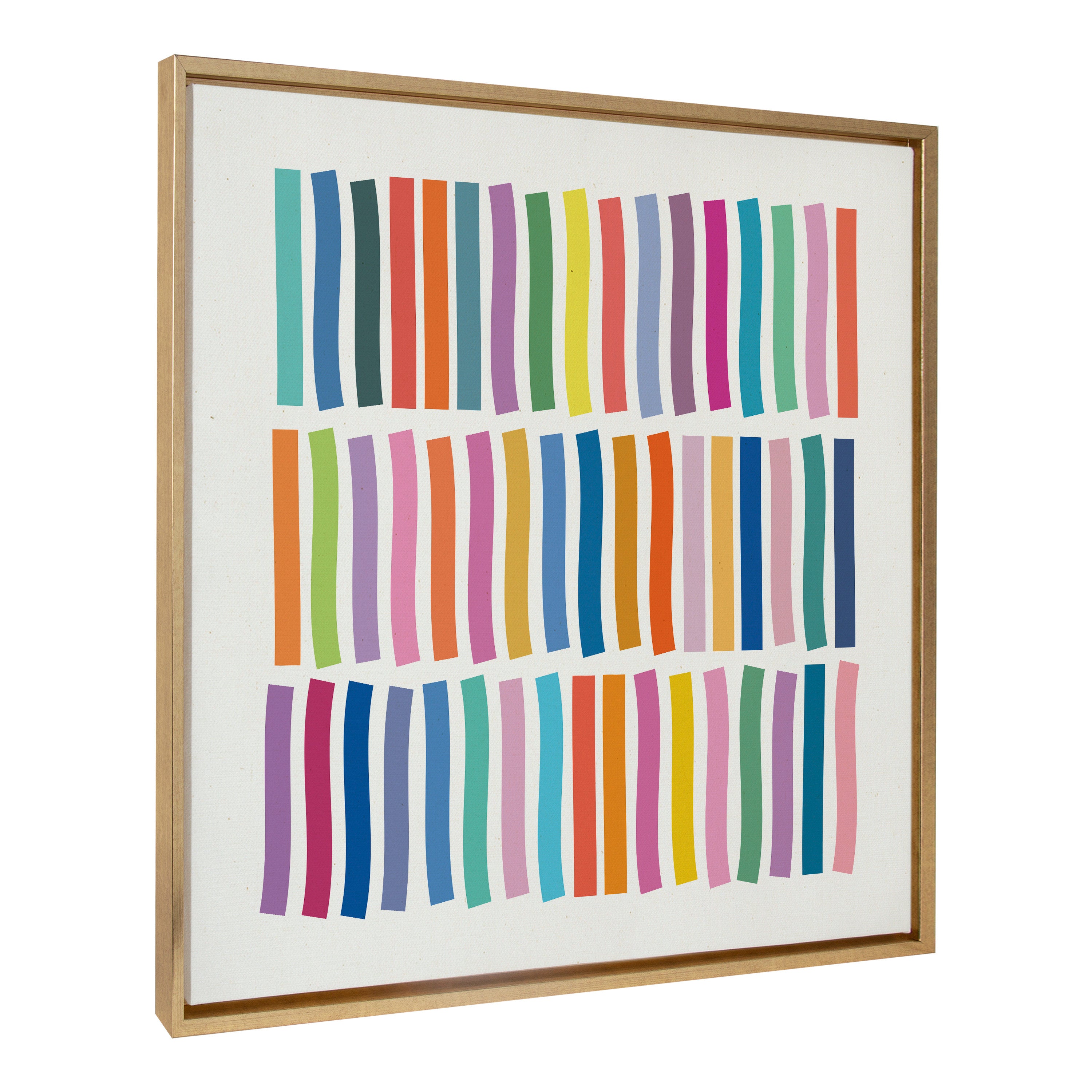 Sylvie Whimsical Lines Framed Canvas by Apricot + Birch