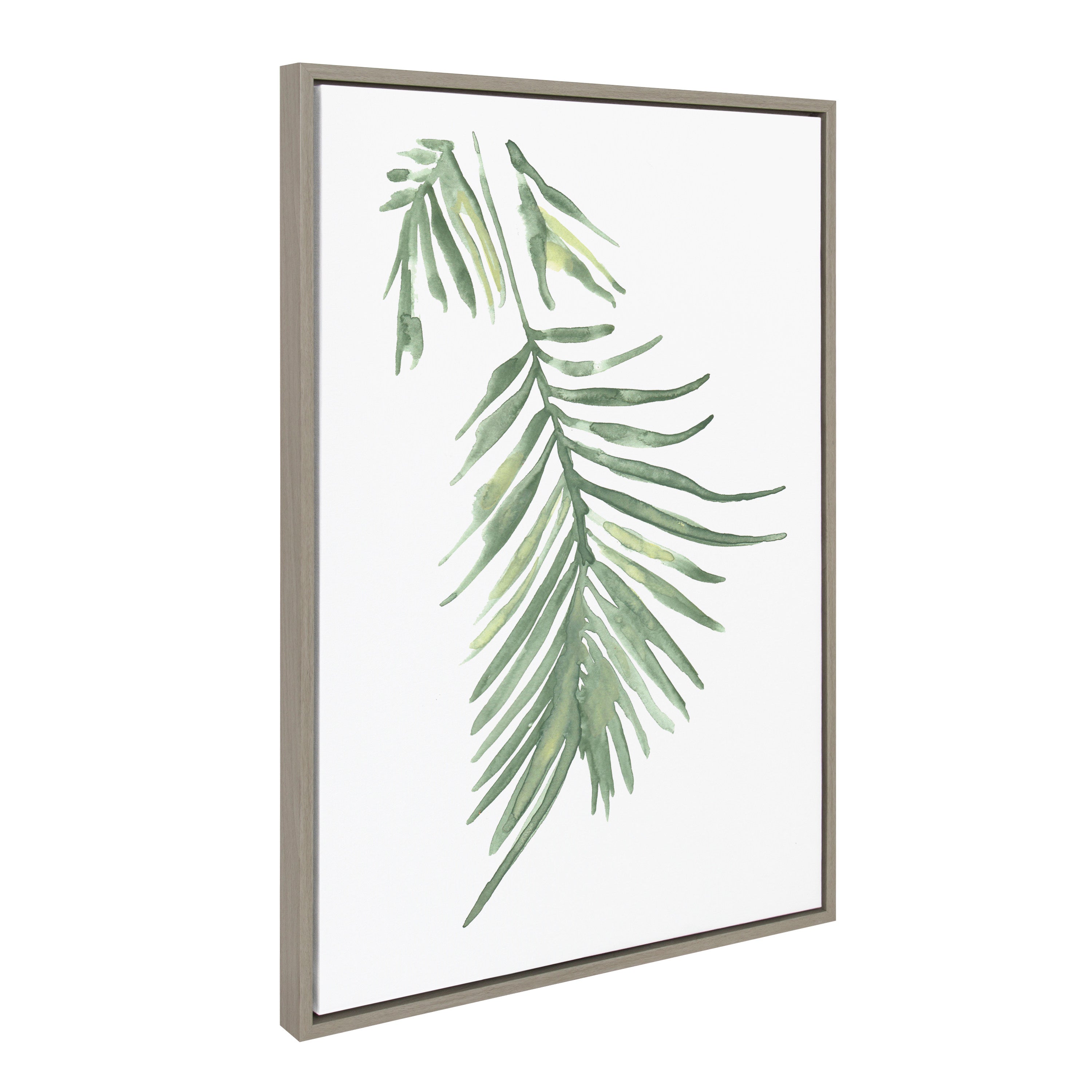Sylvie Palm Leaf Framed Canvas by Viola Kreczmer