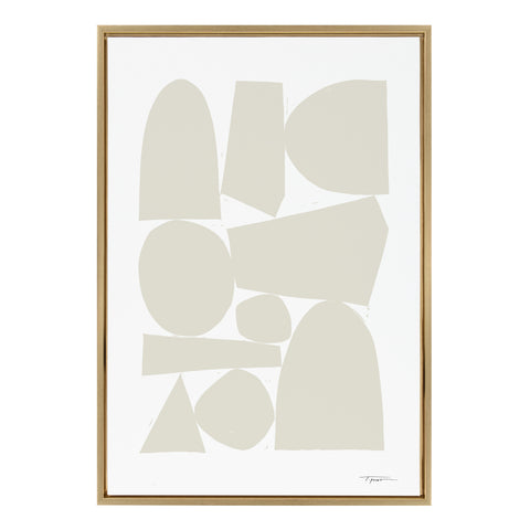Sylvie Constructed II Neutral Framed Canvas by Statement Goods