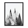 Sylvie Contemporary Mountains Framed Canvas by Simon Te of Tai Prints