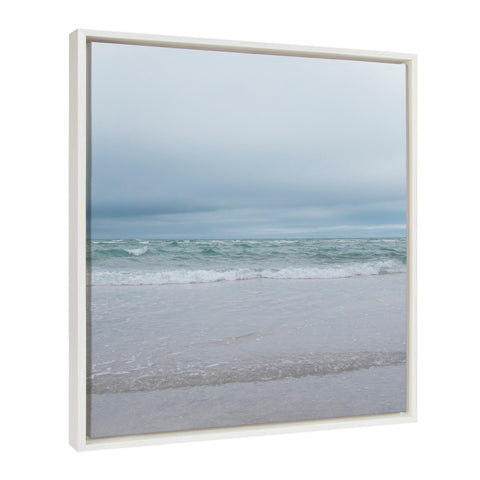 Sylvie Lifes a Beach Framed Canvas by Stephanie Klatt