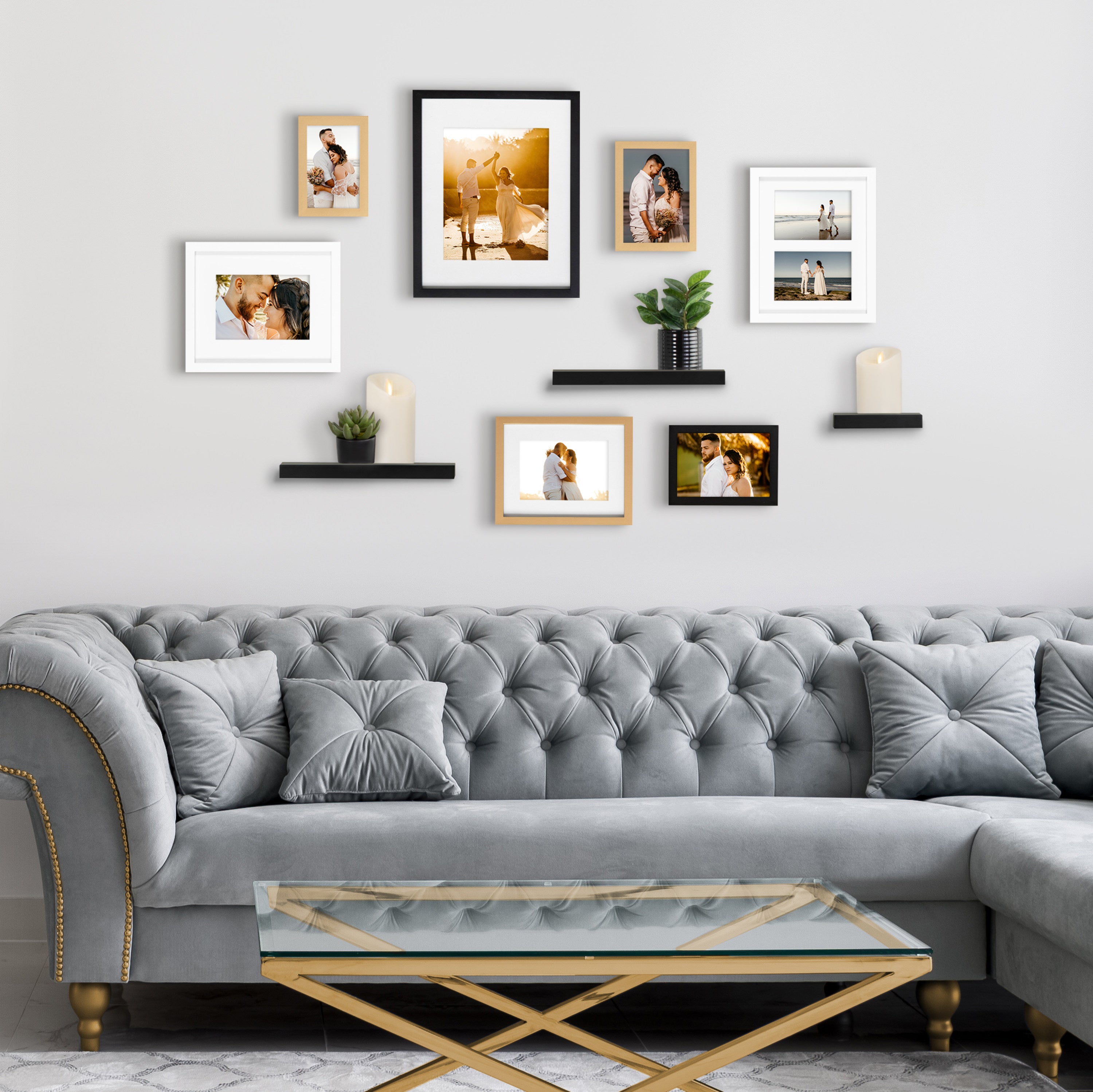 Gallery Wall Frame And Shelf Kit