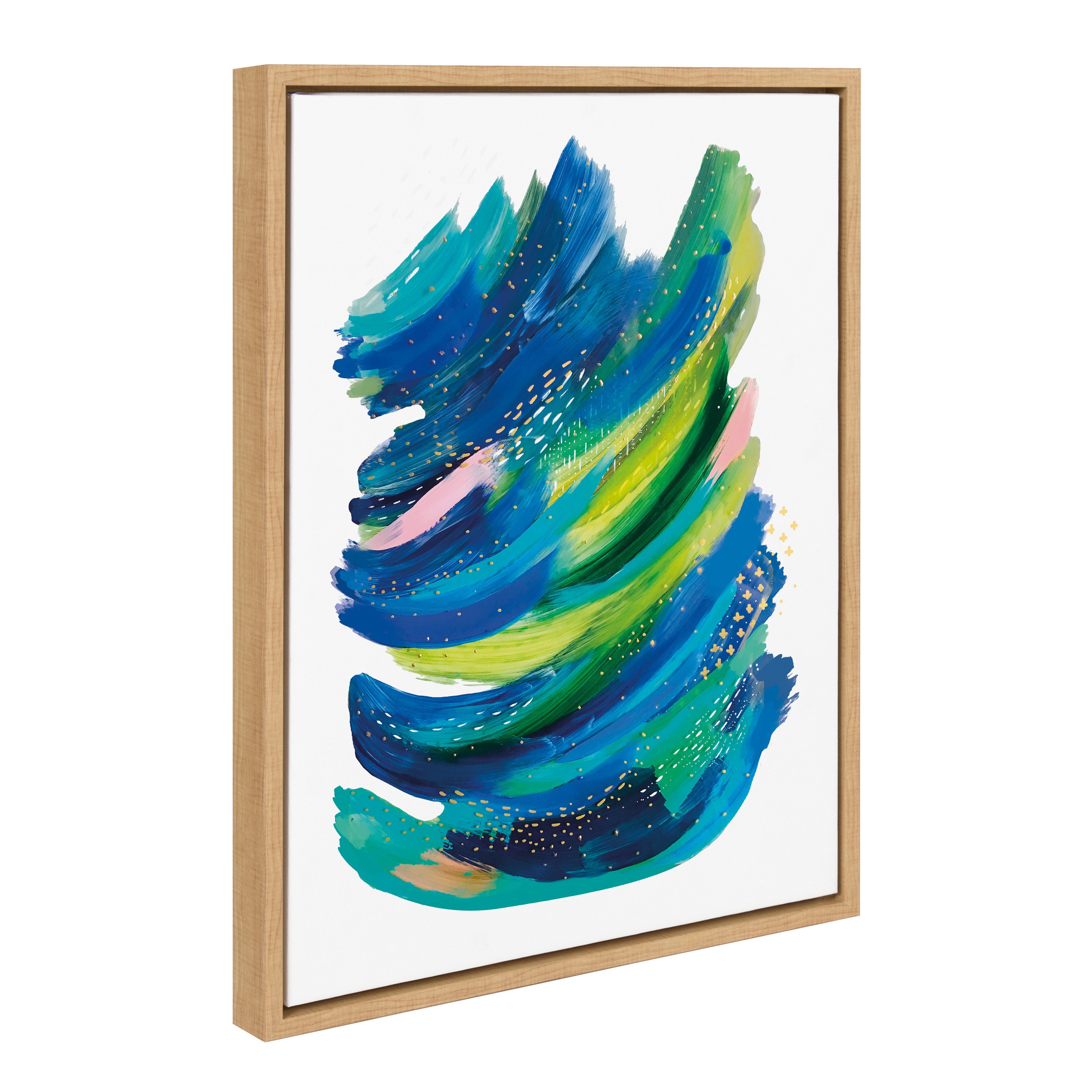 Sylvie Bright Abstract 2 Framed Canvas by Jessi Raulet of Ettavee