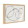 Blake 869 Going In Circles Framed Printed Glass by Teju Reval of SnazzyHues