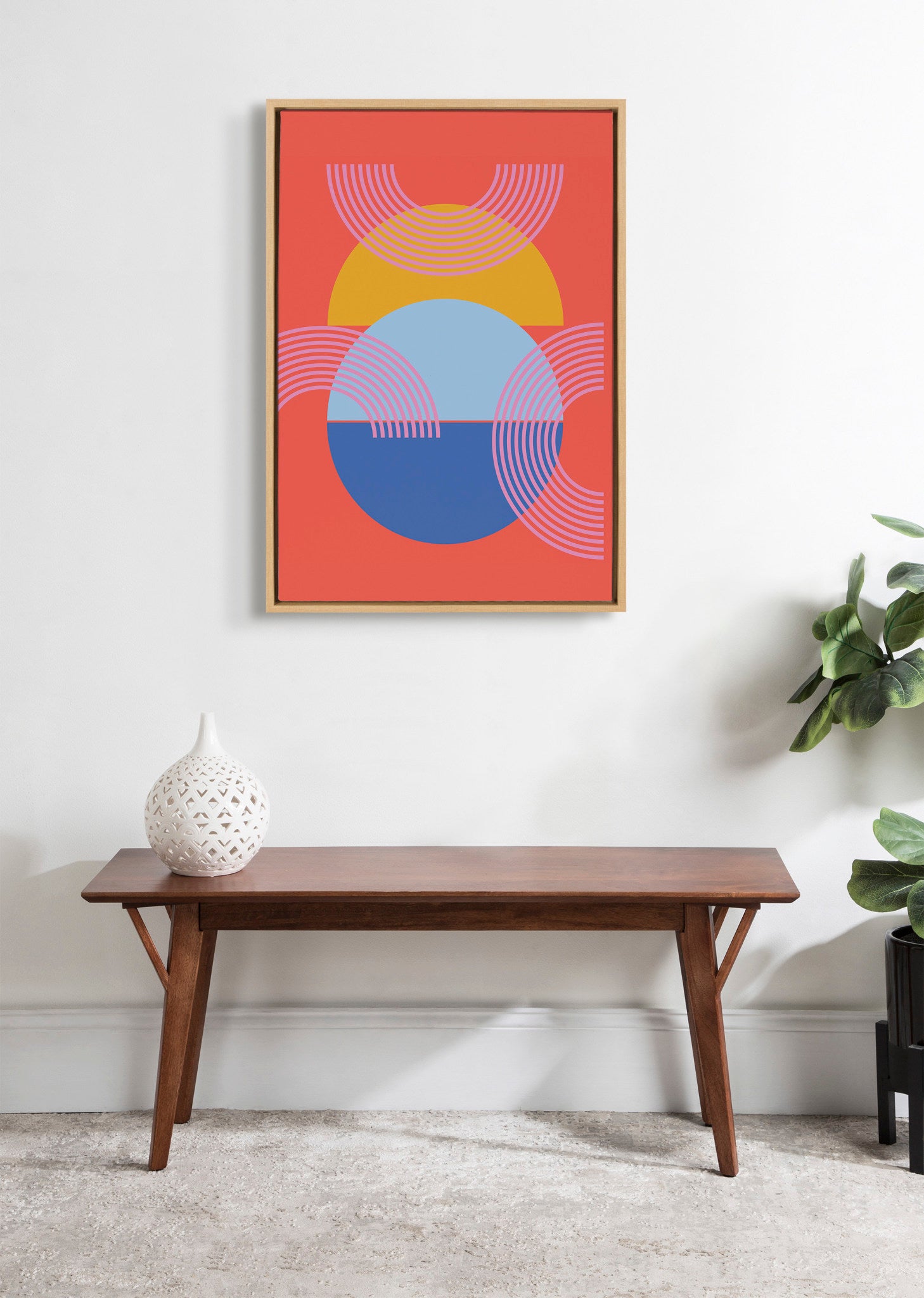 Geometric Color Block Poster by apricot+birch