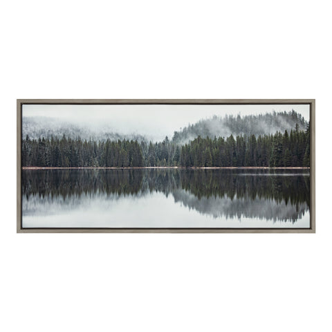 Sylvie Still Reflection Framed Canvas by Emiko and Mark Franzen of F2Images