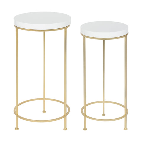 Espada Metal and Wood Nesting Tables