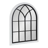 Nola Framed Windowpane Arch Mirror