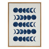 Sylvie Moon Phases Framed Canvas by Teju Reval of SnazzyHues
