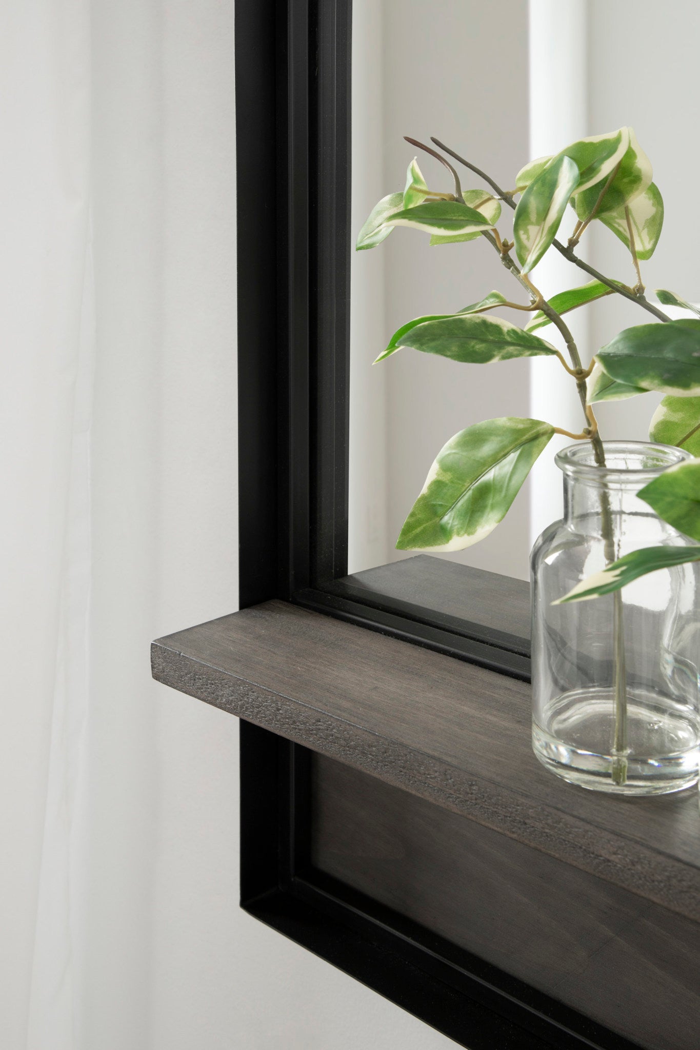 Owing Framed Arch Mirror with Shelf