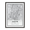 Sylvie Austin Modern Map Framed Canvas by Jake Goossen