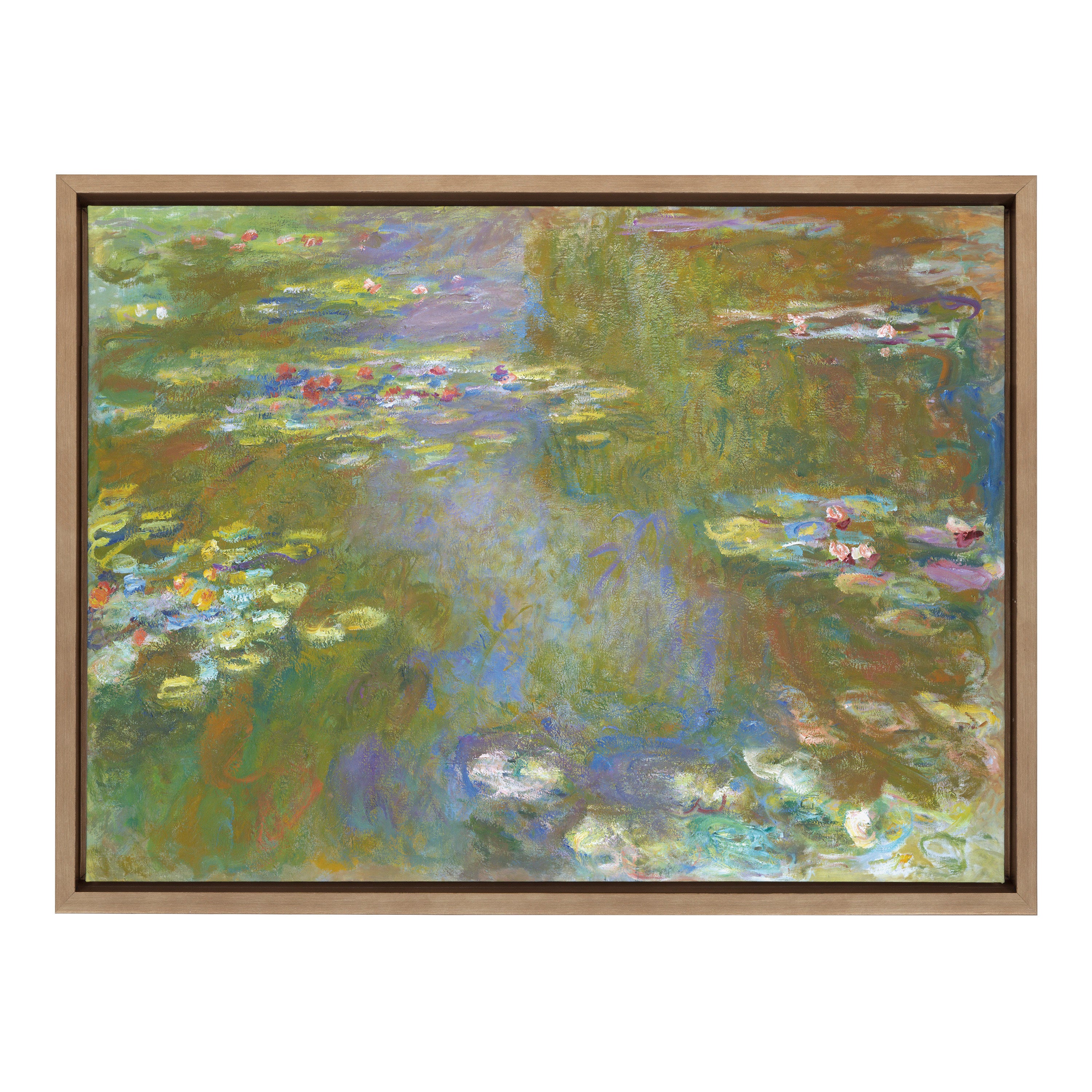 Sylvie Claude Monet Water Lily Pond 1917 19 Framed Canvas by The Art Institute of Chicago