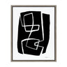 Sylvie Modern Meeting Forms Framed Canvas by Statement Goods
