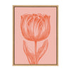 Sylvie Tulip in Pink and Orange Framed Canvas by Apricot and Birch