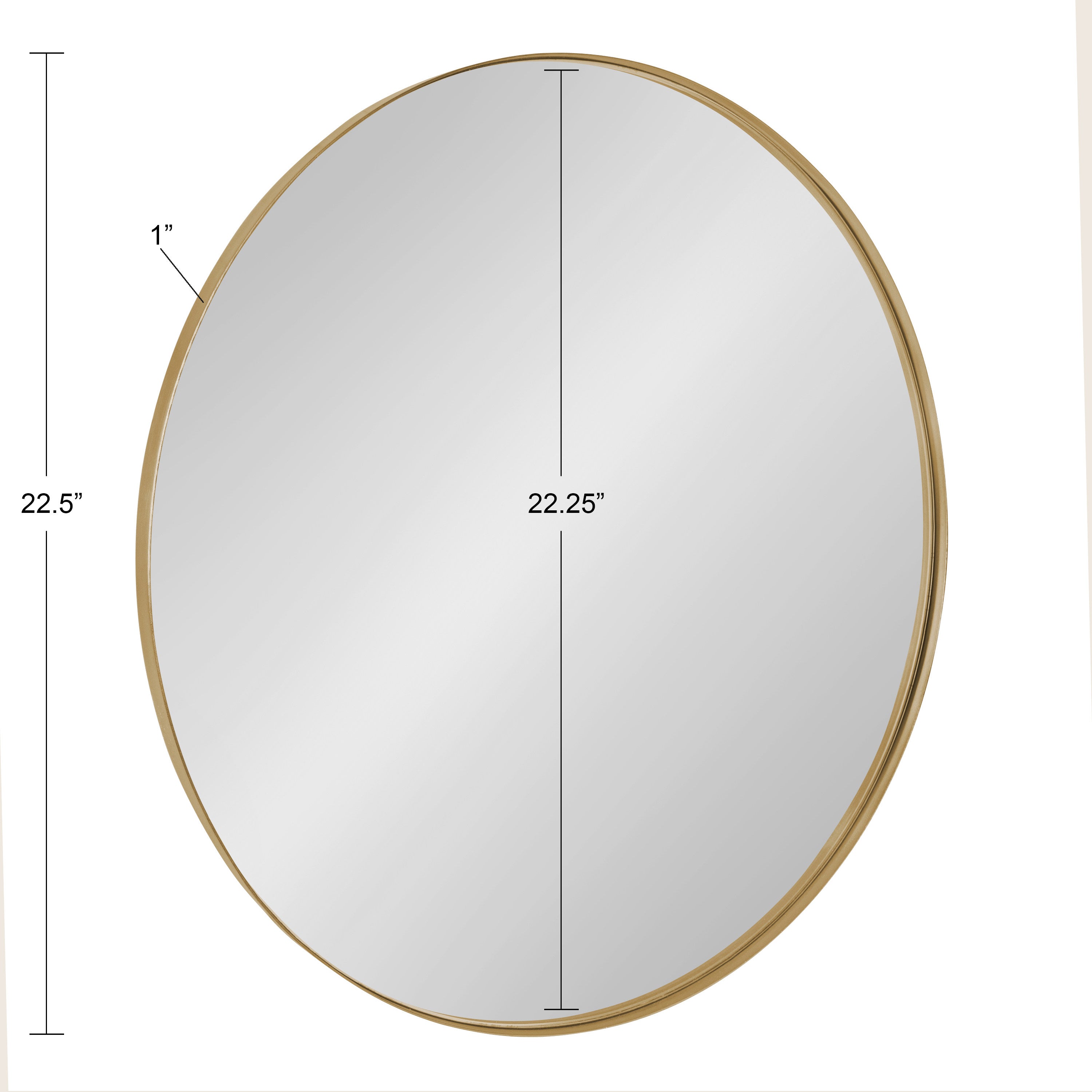 Rollo Round Framed Wall Mirror