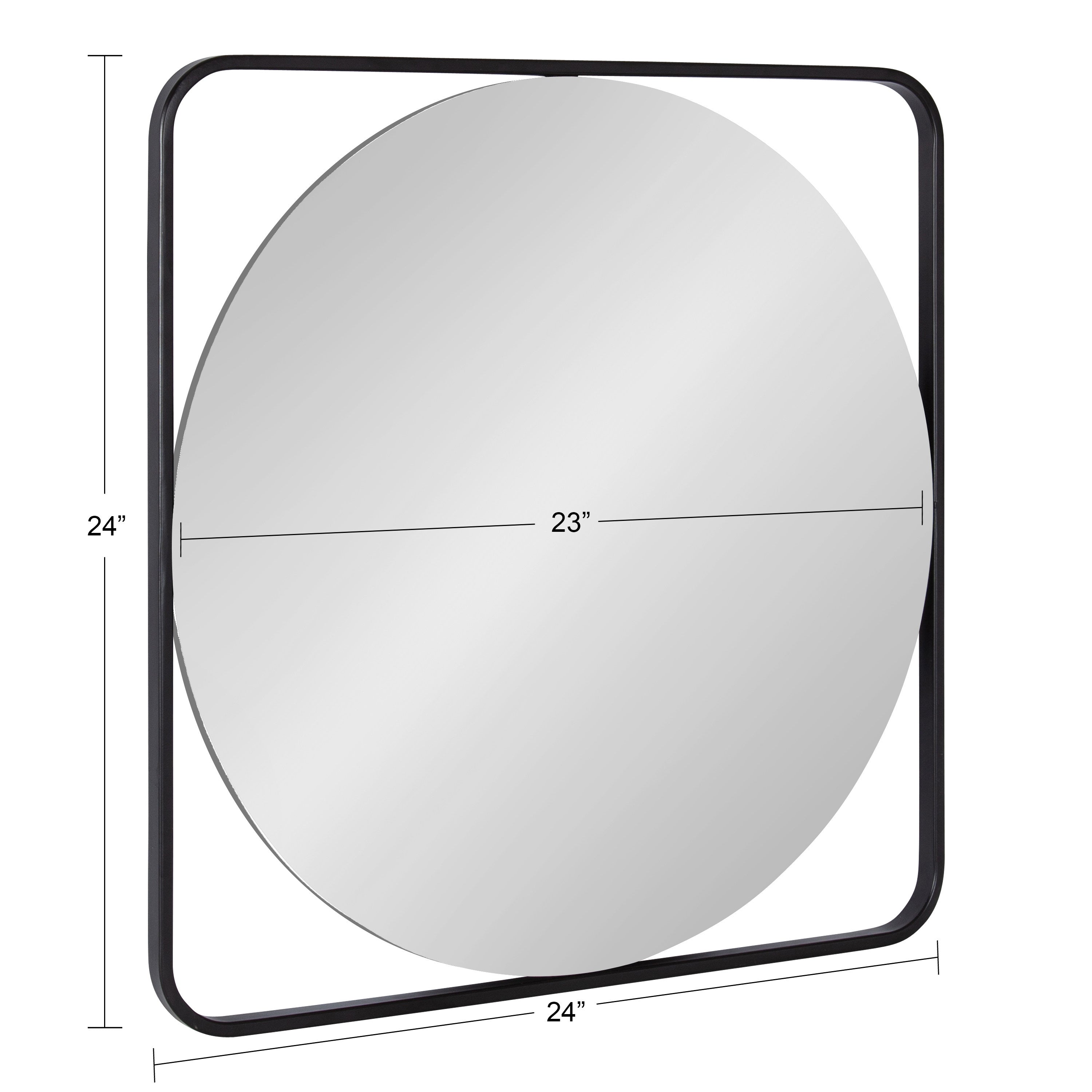 Nobles Radius Corner Framed Mirror