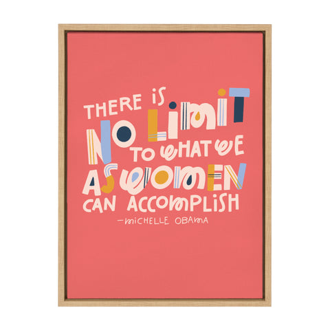 Sylvie No Limit Framed Canvas by Jenn Van Wyk of Jenn Pens it All