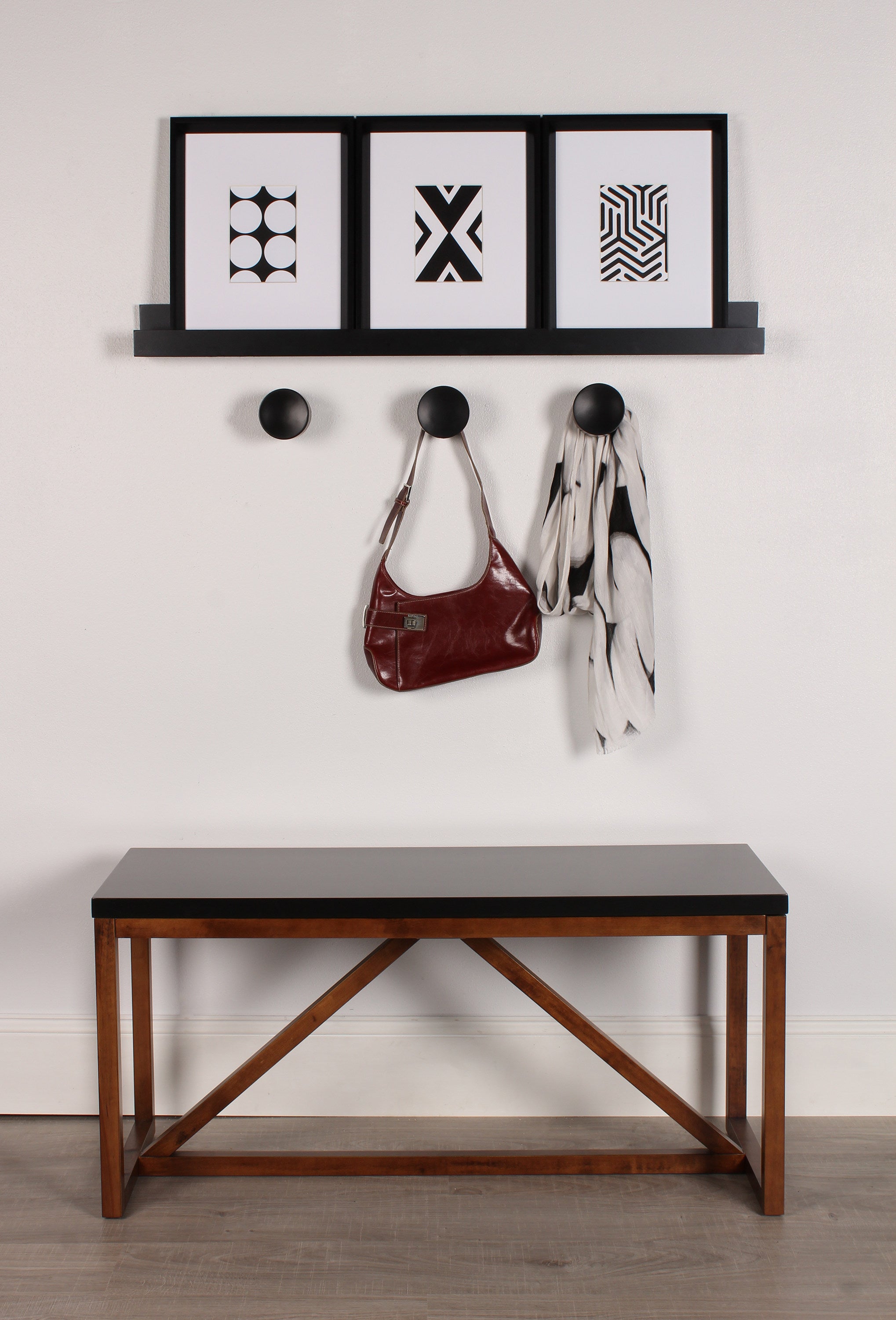 Levie Wooden Picture Ledge Wall Shelf