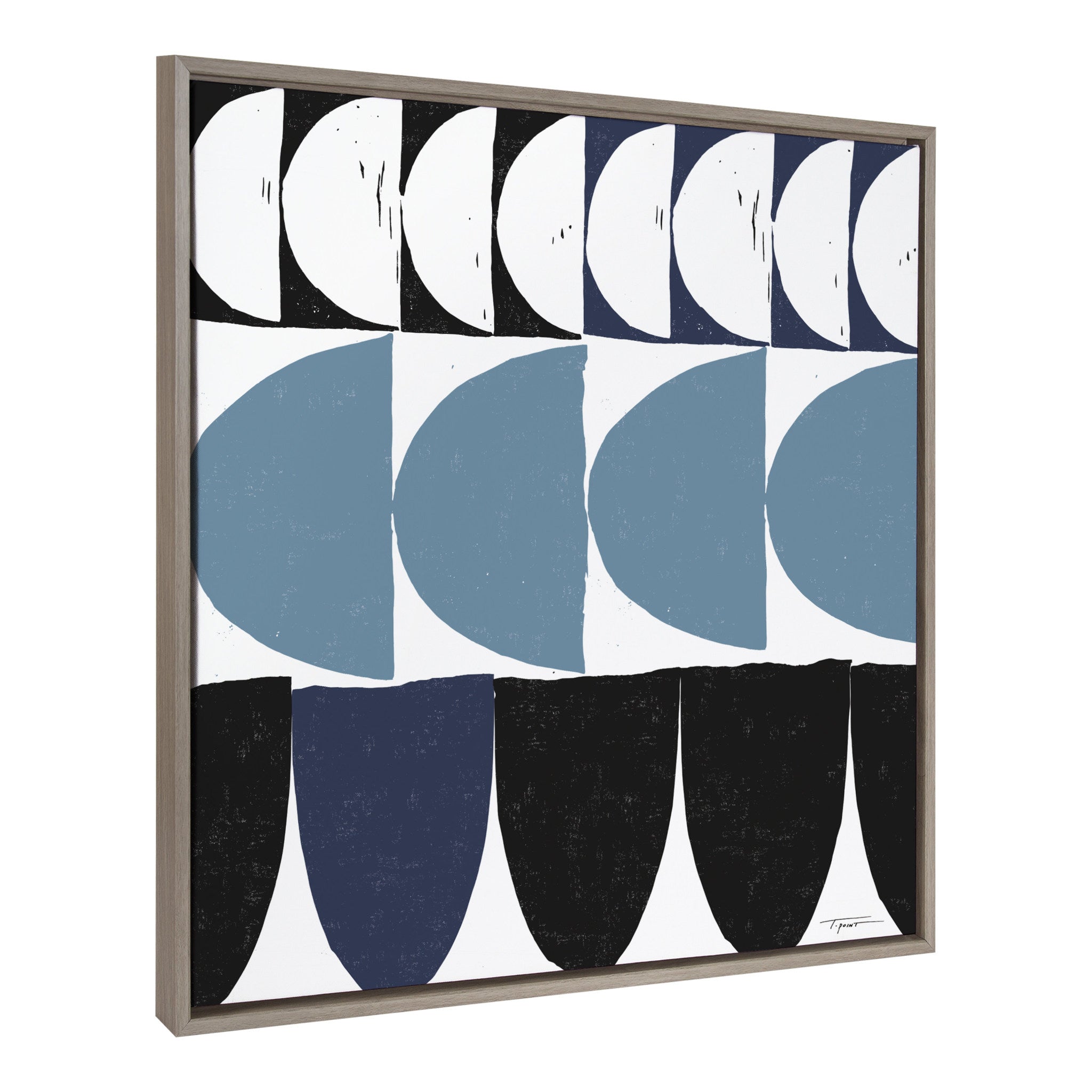 Sylvie Arches in Blue Framed Canvas by Statement Goods