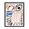 Sylvie MV Abstract Face 3 Framed Canvas by Marcello Velho