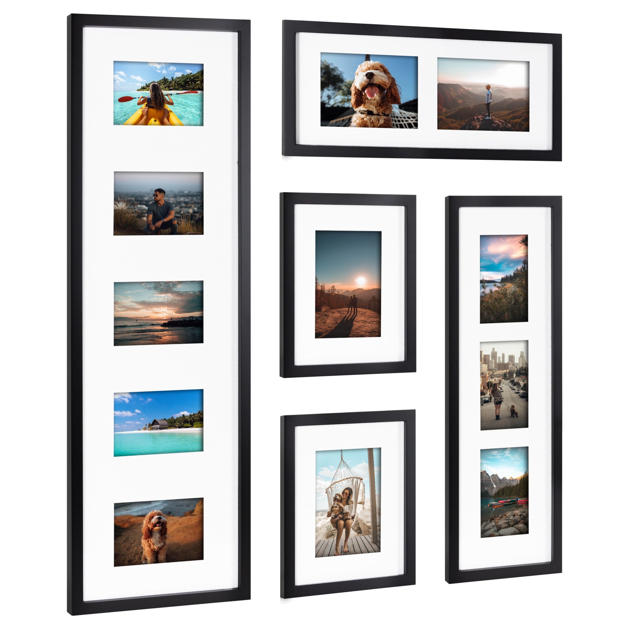 Gallery Wall Multi Open Matted Picture Frame Set