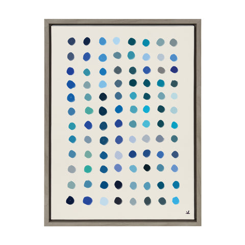 Sylvie Meditation 5 Framed Canvas by Kelly Knaga