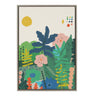 Sylvie Zen Garden 1 Framed Canvas by Kelly Knaga