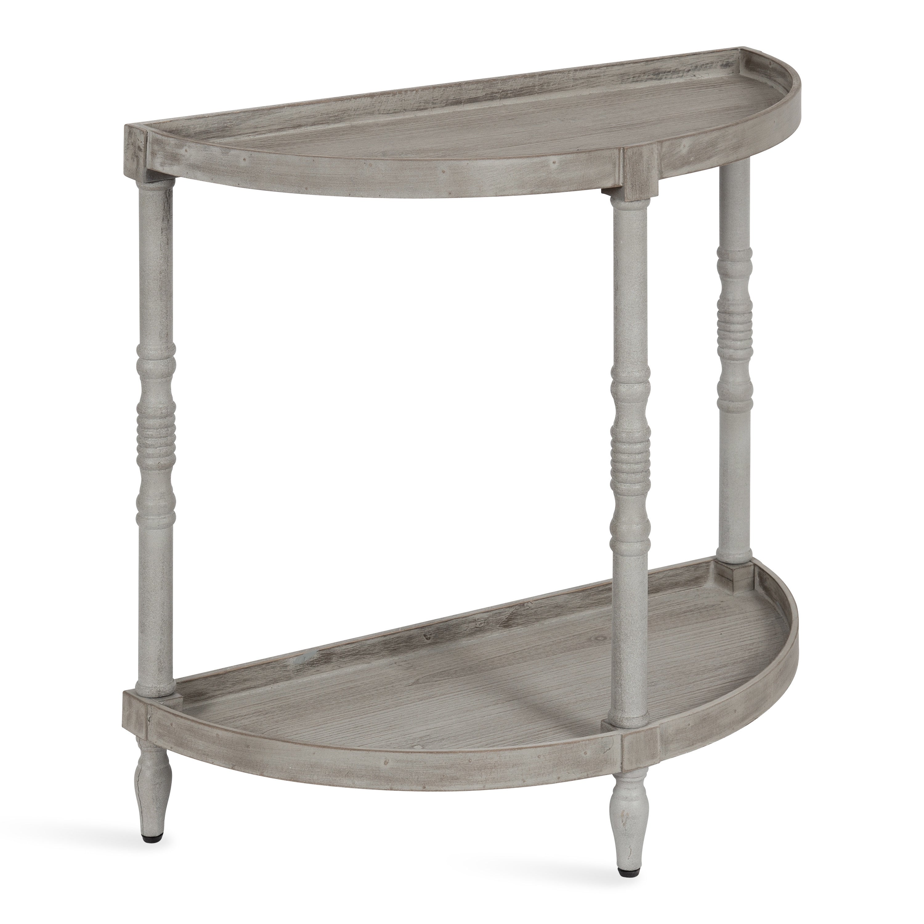 Bellport Wood Console Table with Shelf