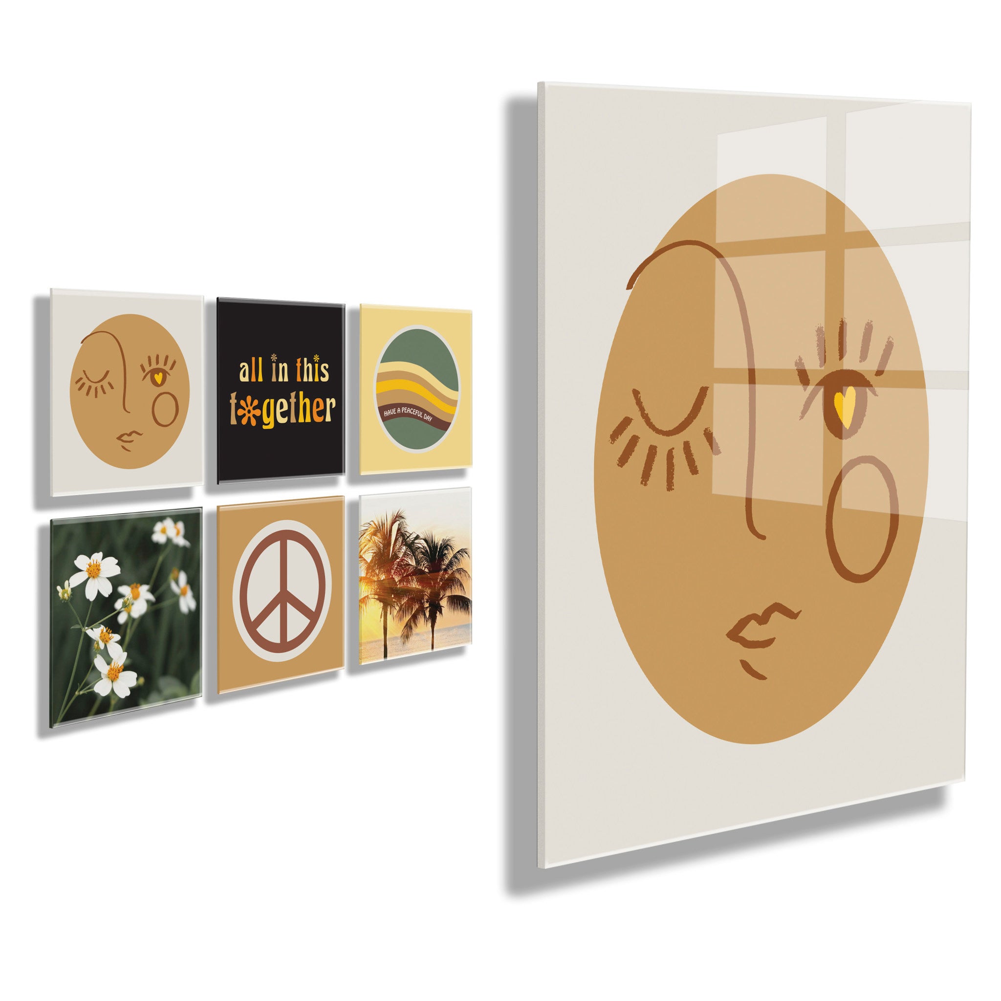 Timeless Retro Floating Acrylic Set