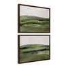 Sylvie Green Mountain Landscape I and II Framed Canvas Art Set by Amy Lighthall