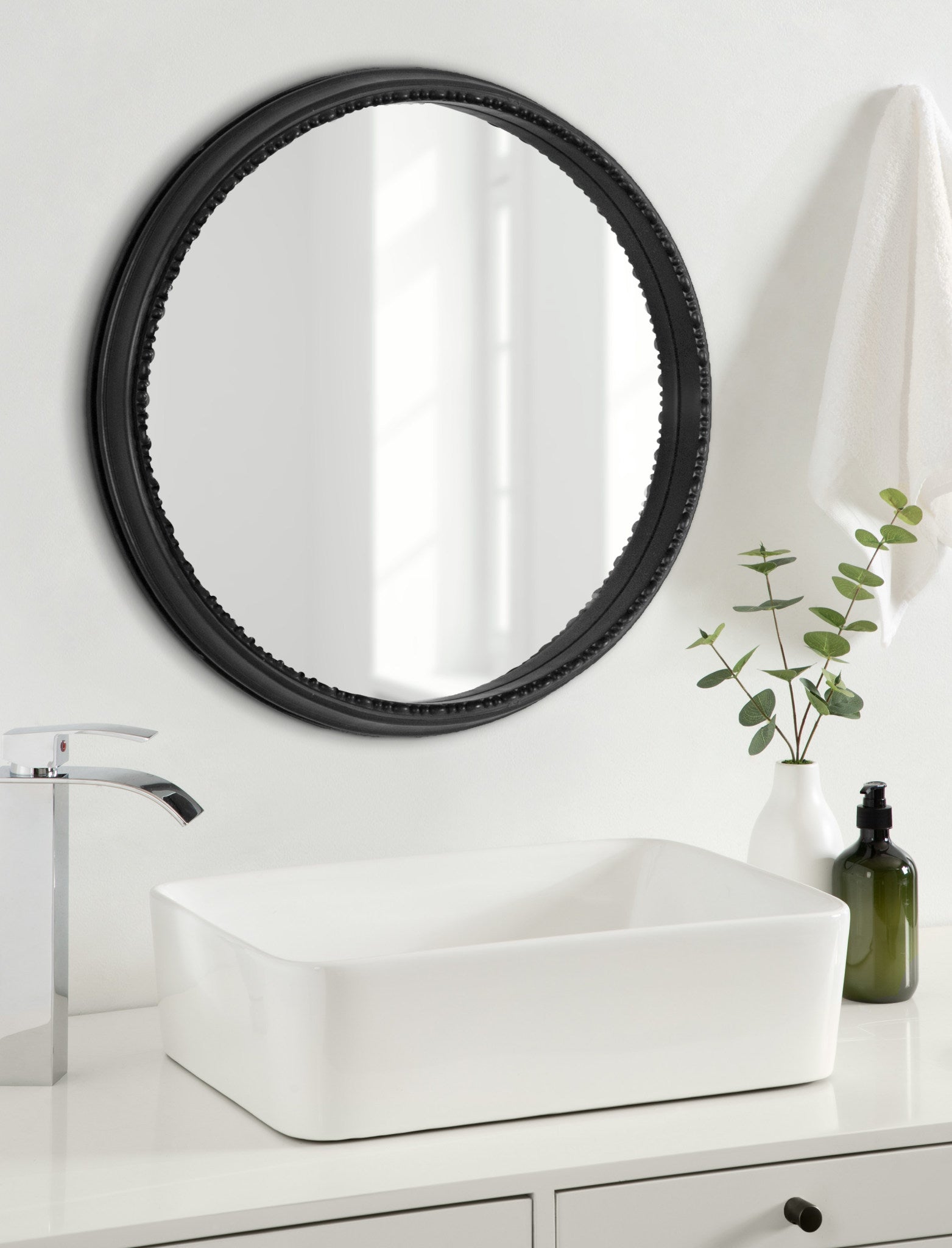 Astele Round Framed Mirror