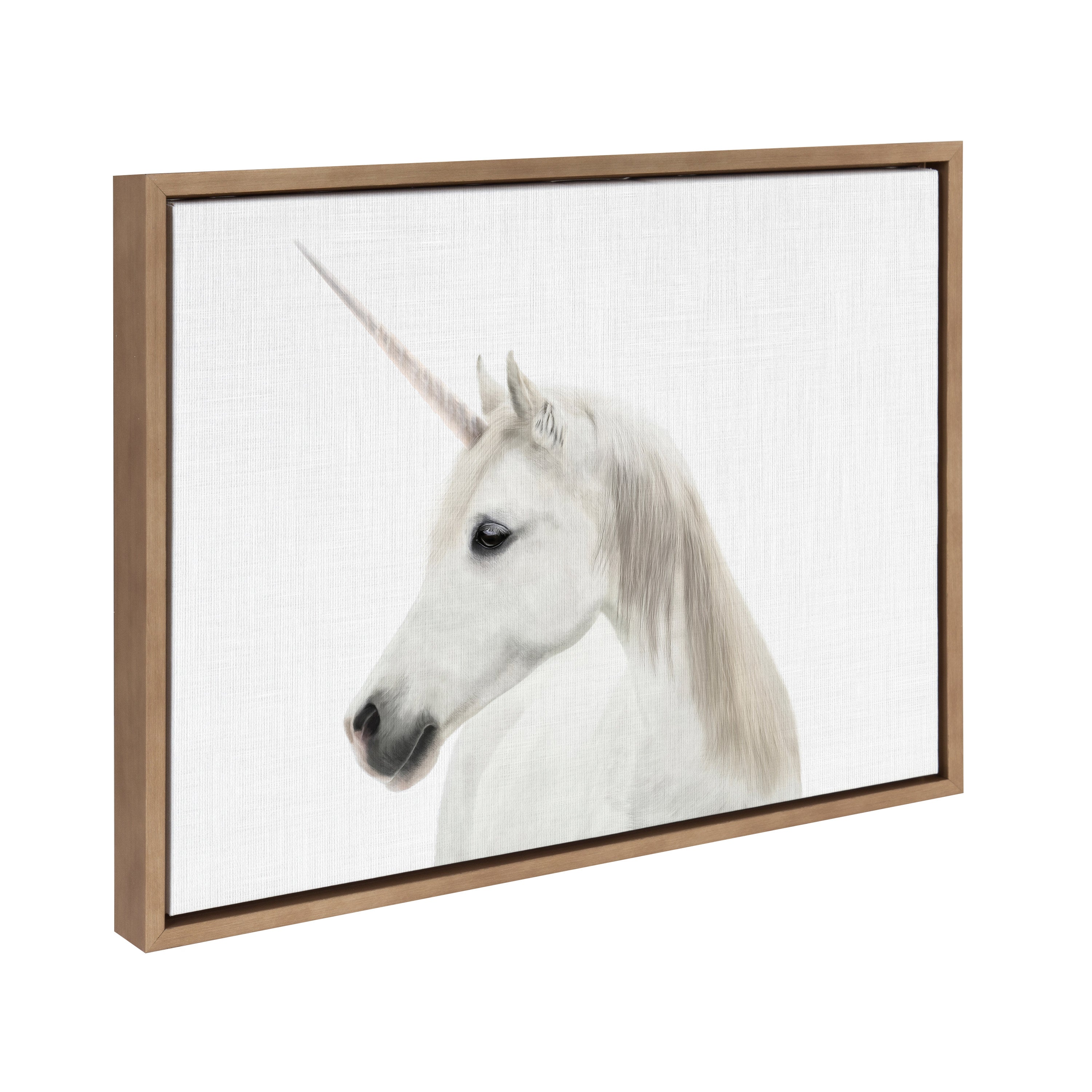 Sylvie Unicorn Framed Canvas by Simon Te of Tai Prints