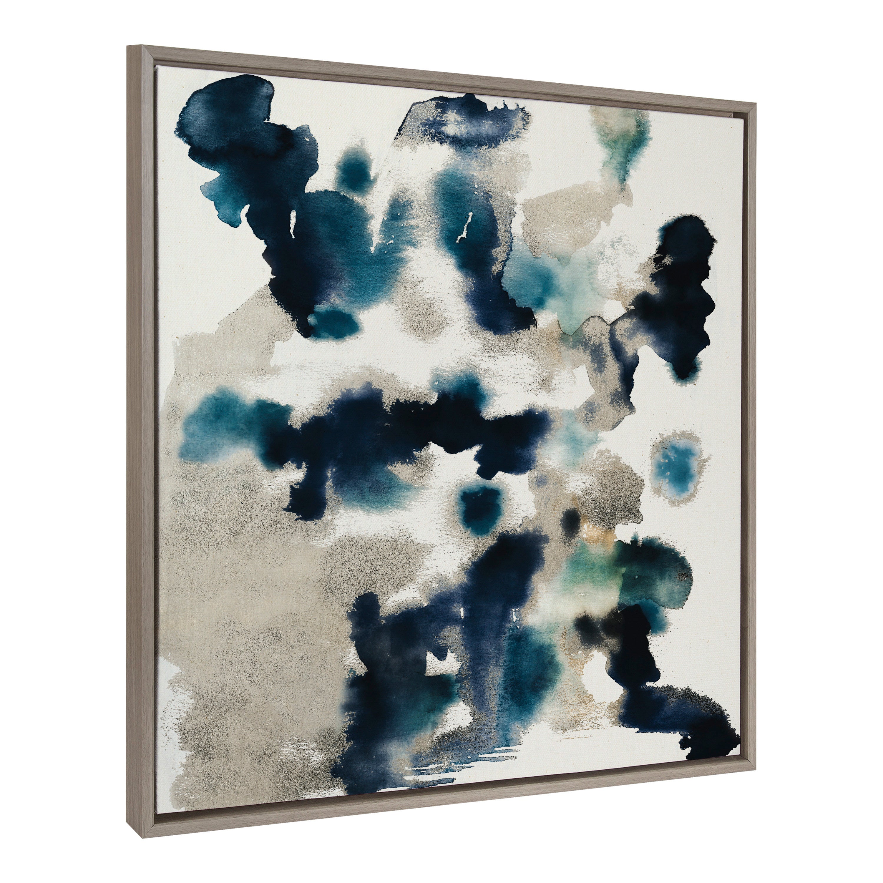Sylvie Gilded Watercolor Framed Canvas by Amy Lighthall