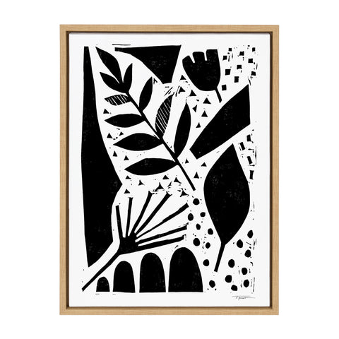 Sylvie Nature in the Abstract Framed Canvas by Statement Goods