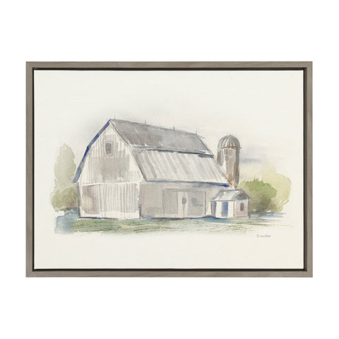 Sylvie Barn 2 Framed Canvas by Patricia Shaw