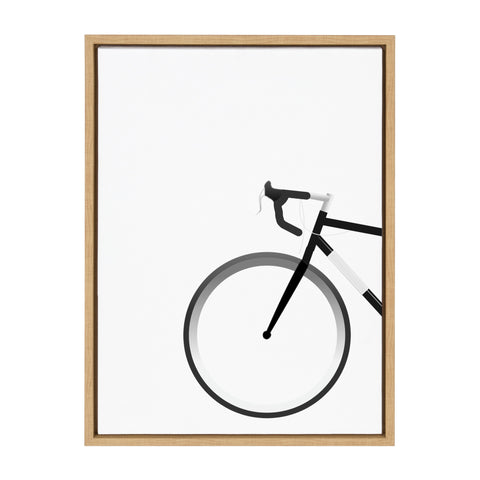 Sylvie Bike Framed Canvas by Maja Mitrovic of Makes My Day Happy