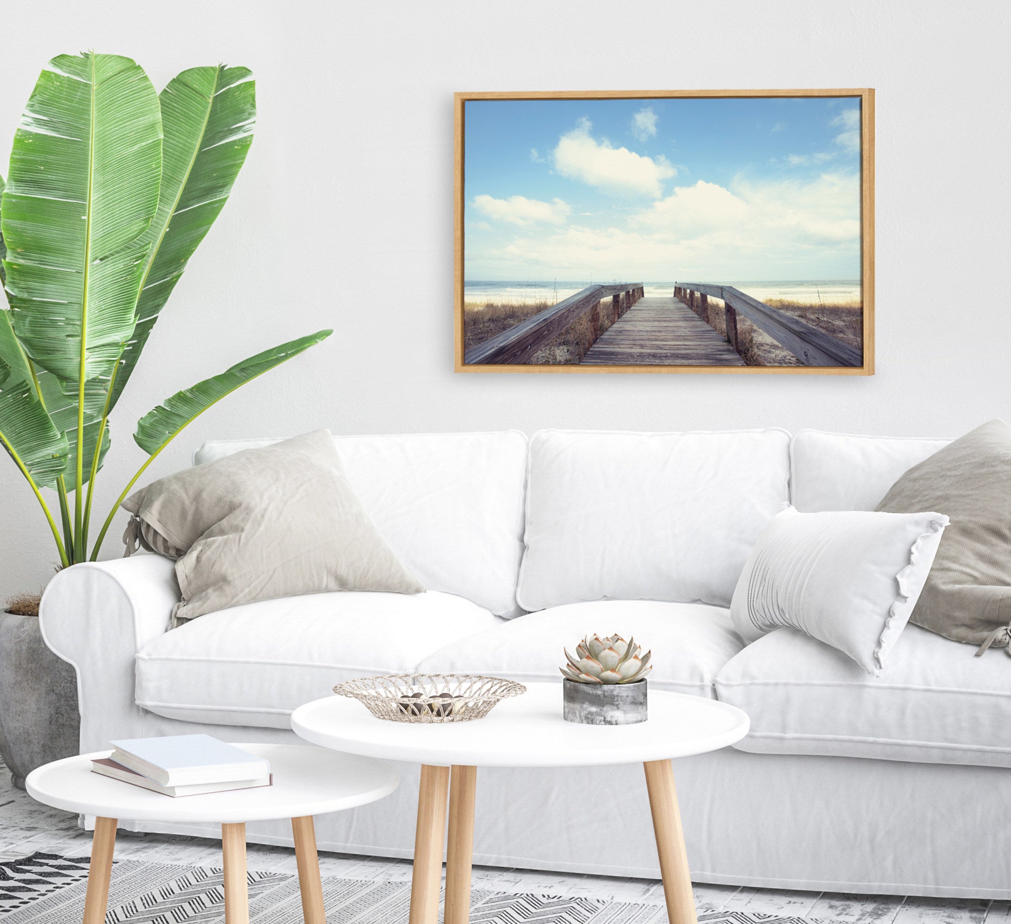Framed Canvas, Coastal, Natural