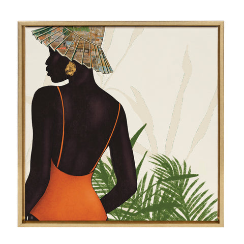 Sylvie So So Tropical Framed Canvas by Mary Joak