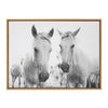 Sylvie Camargue Horse XVII BW Framed Canvas by Laura Evans