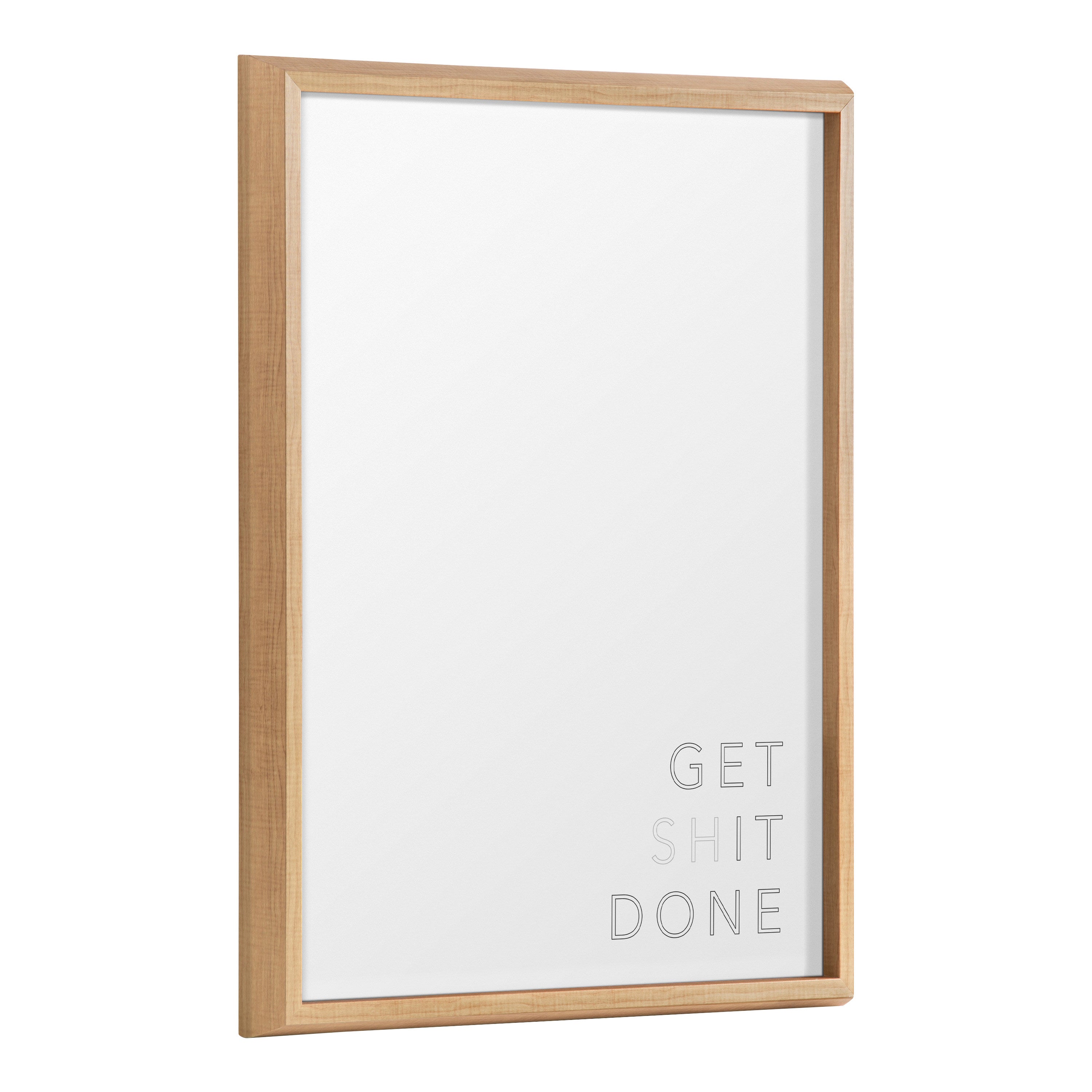 Blake Get It Done Framed Printed Glass by The Creative Bunch Studio