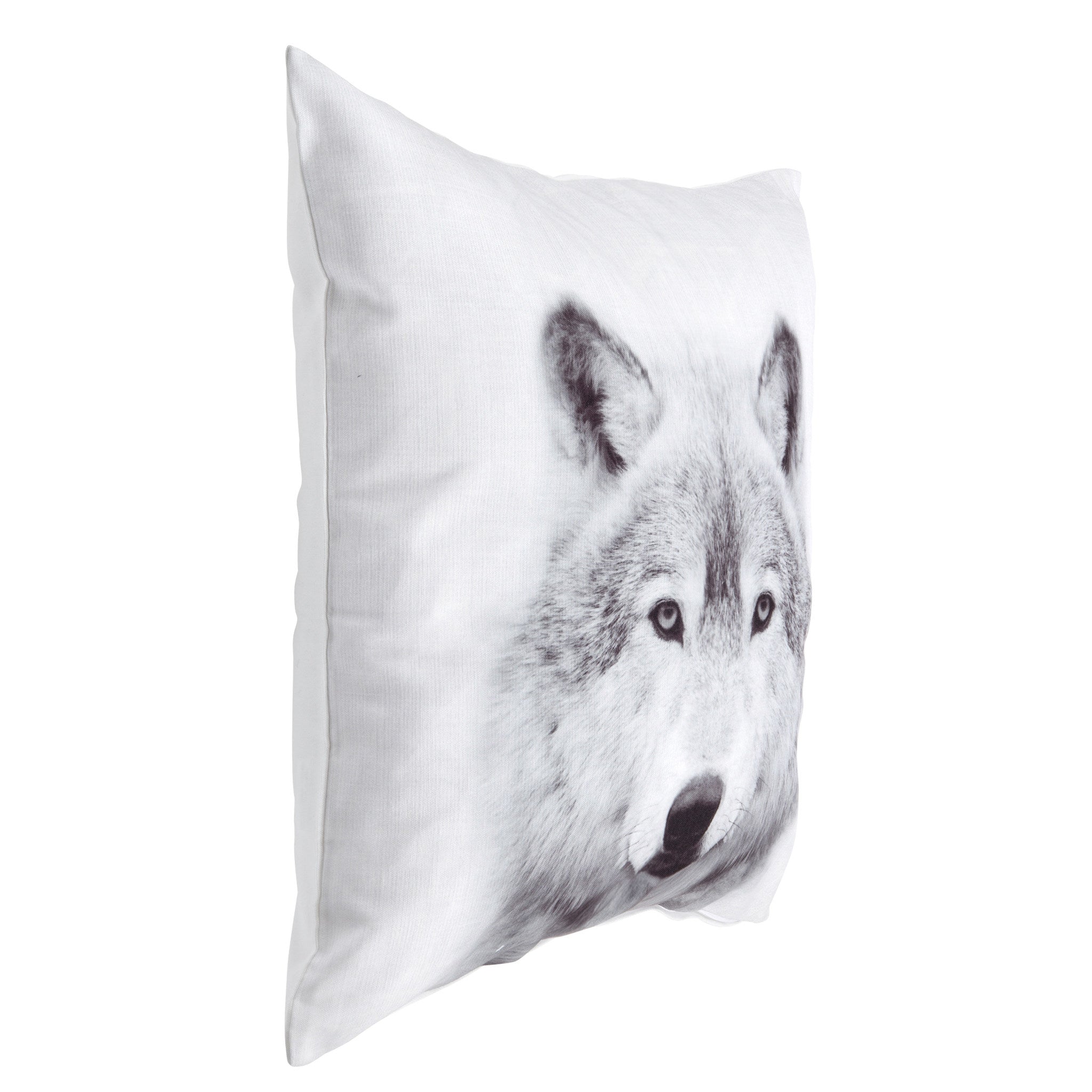 Como Wolf Print Throw Pillow Cover